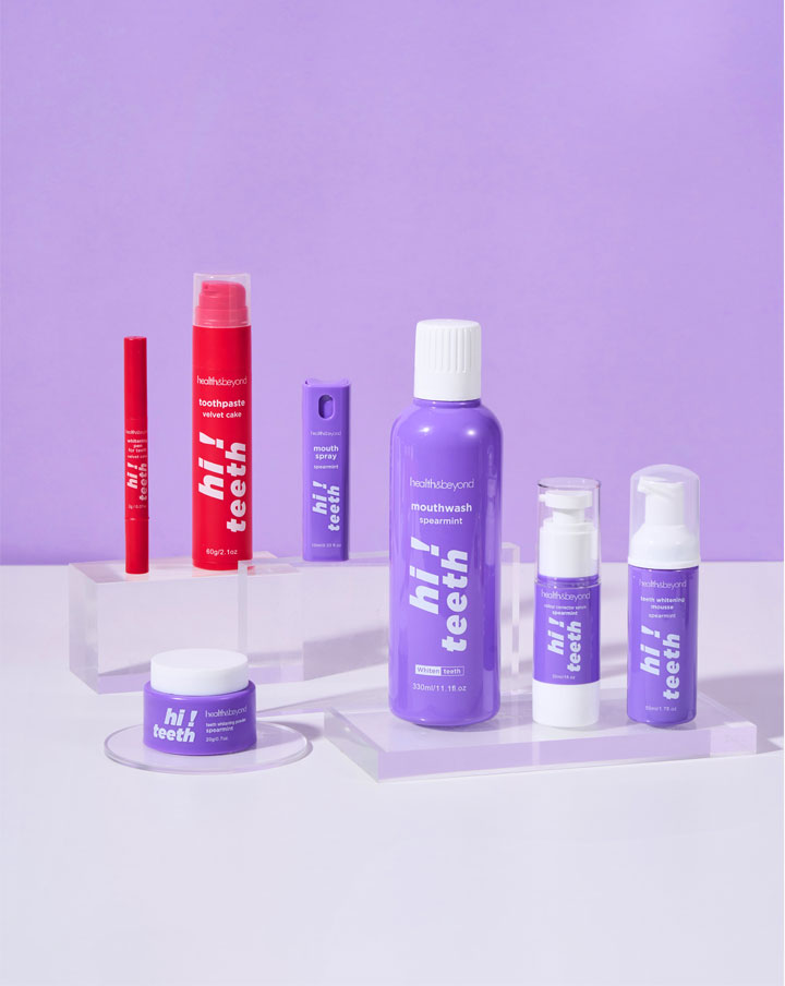 Mousse sbiancante per denti