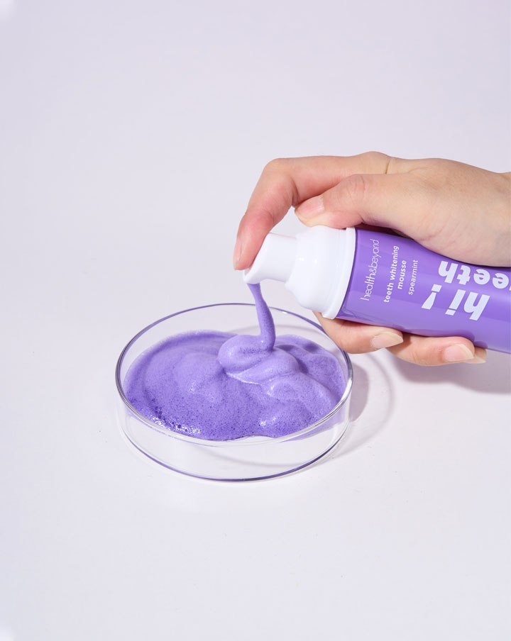 mousse sbiancante per denti