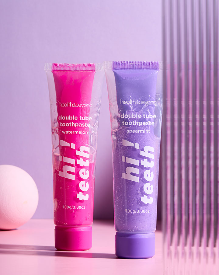 Dentifricio a doppio effetto in tubetto