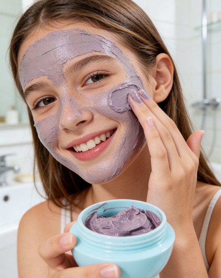 Maschera all'argilla per adolescenti 50 ml