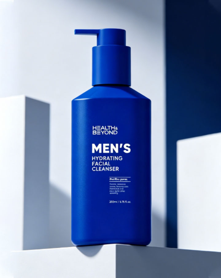 Detergente viso idratante da uomo