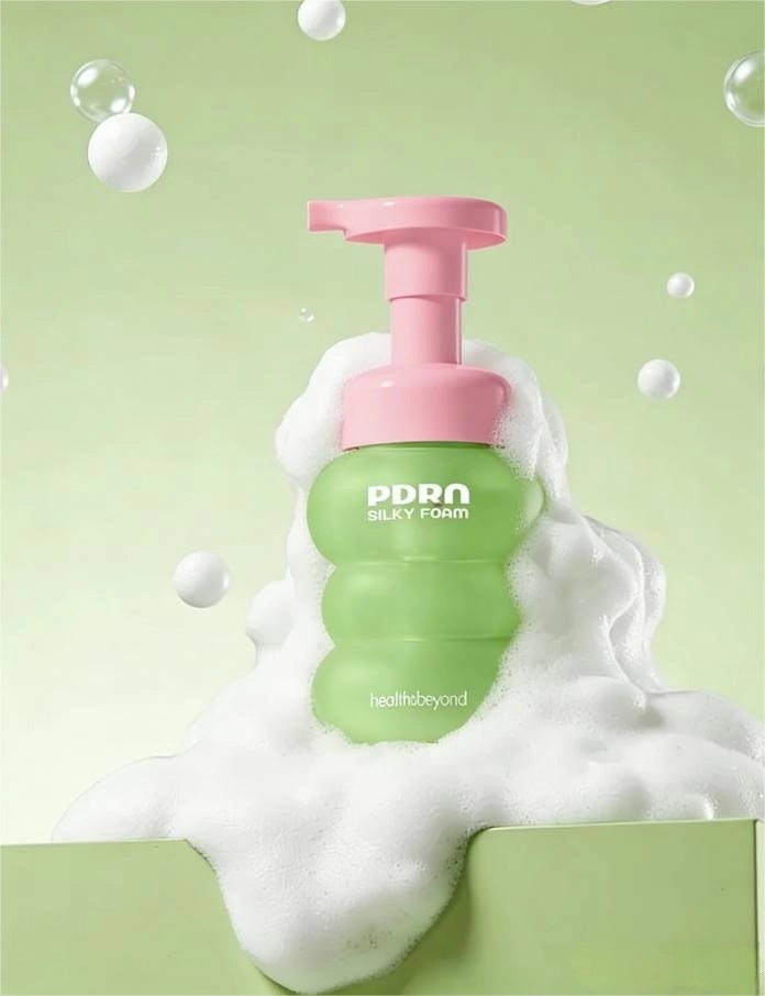 Schiuma detergente setosa PDRN