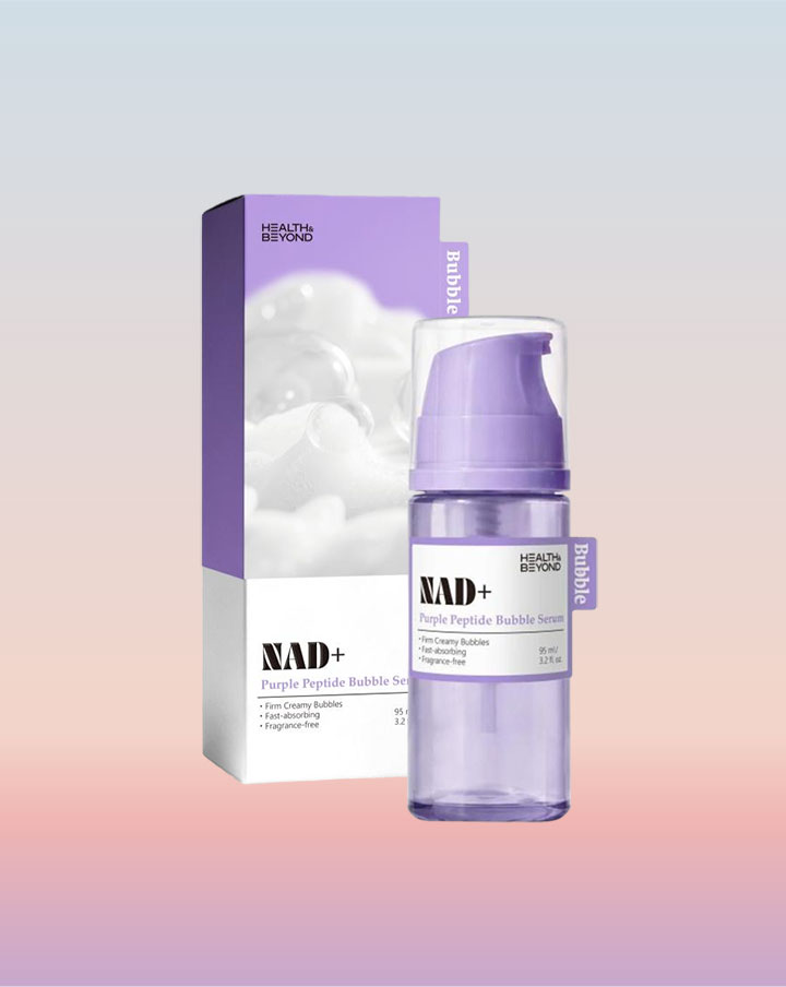 Siero effervescente al peptide viola NAD+ NAD+ Purple Peptide Bubble Serum